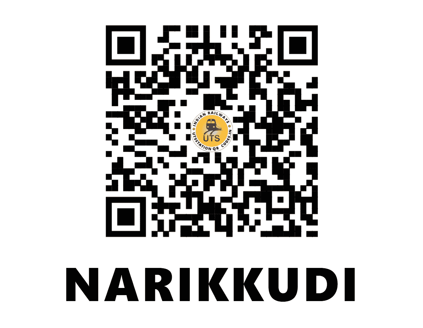 UTS QR Code for NARIKKUDI - NKK - SR (TAMIL NADU)